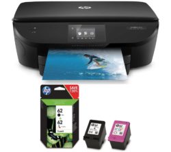 HP Envy 5644 All-in-One Printer with Black & Tri-colour Ink Cartridge Bundle